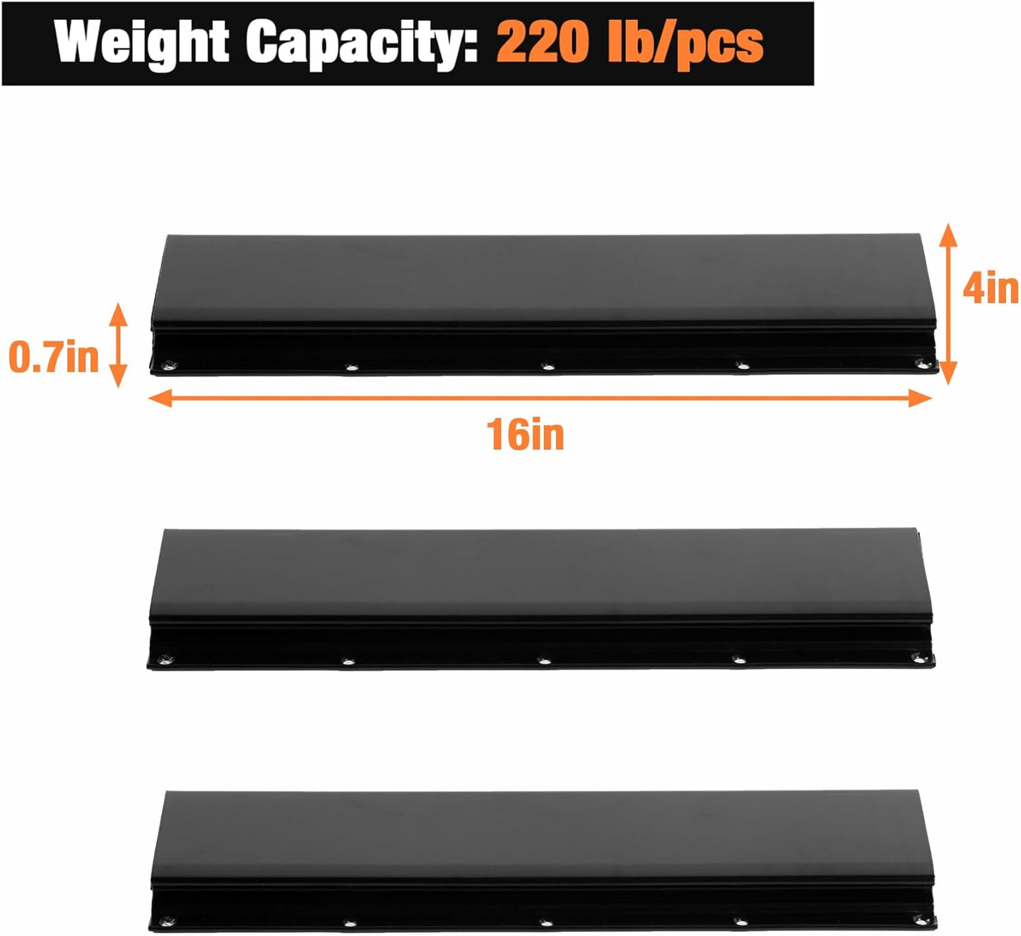 Wallmaster Wall Mounted Storage Bins, Wall Storage Bins Parts Rack 10 Bins&3 Rails Wall Mount Tool Organizer Hardware Storage Organizer (Blue)