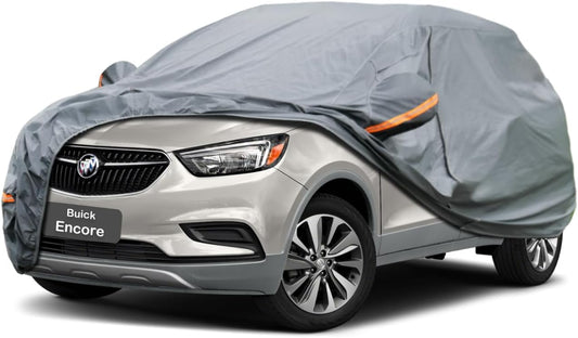 Premium Car Cover Custom Fit Buick Encore (2012-2025), 16 Layers Heavy Duty Car Cover Waterproof All Weather with Zipper Door for Sun Rain Snow Dust Uv Protection