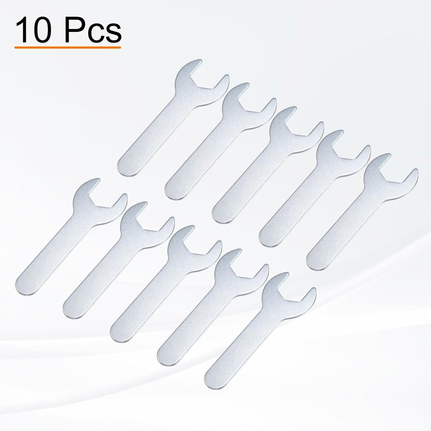 HARFINGTON 10pcs Small Wrench Open End Wrench 18x92x2mm Metric U-Shaped Single Open Ended Spanner Super Thin Small Flat Head Galvanizing Wrench for Automotive Repair Furniture Assembly