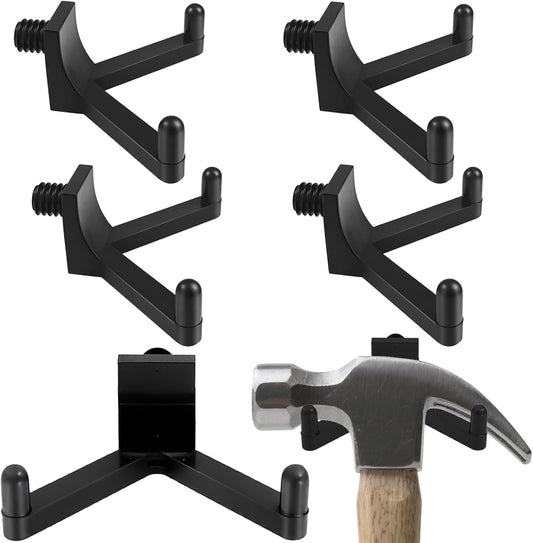 6Pcs Tool Hooks for Storage, ABS Shed Hooks Wall Shed Hanger Garage Organization Storage Accessories for Hanging Shovels Rakes Scissors Power Tools