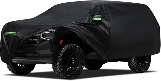 Car Cover Custom Fit for Chevrolet Chevy Suburban 1973-2025, Migaven Waterproof Full Exterior Cover Sun Rain Protection with Door Zipper and Cotton Lining