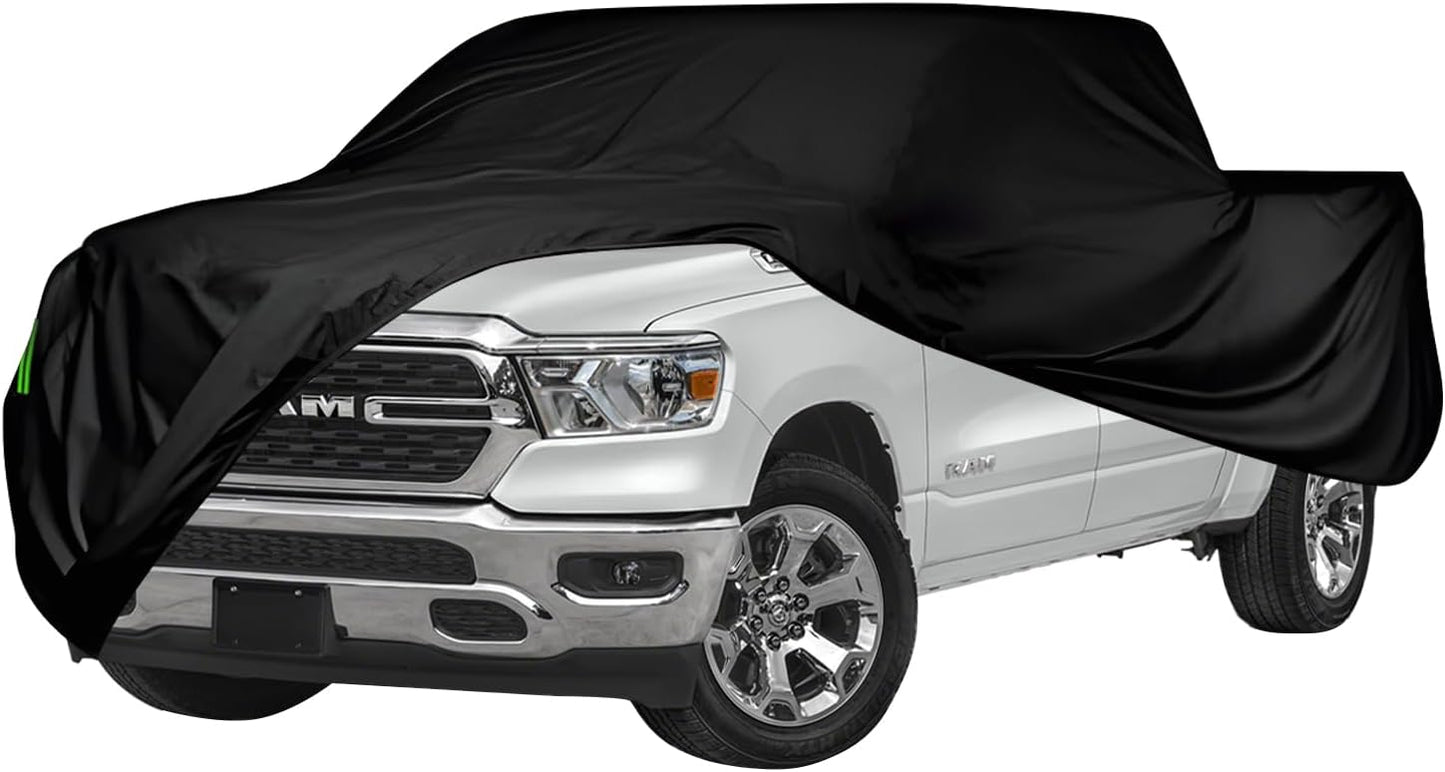 Proadsy 2025 Upgrade Car Cover Custom Fit for Ram 1500 2019-2024 2025, Waterproof All Weather for Automobiles, Windproof Snowproof Rain Hail Sun UV Protection Full Outdoor Indoor Exterior Car Covers