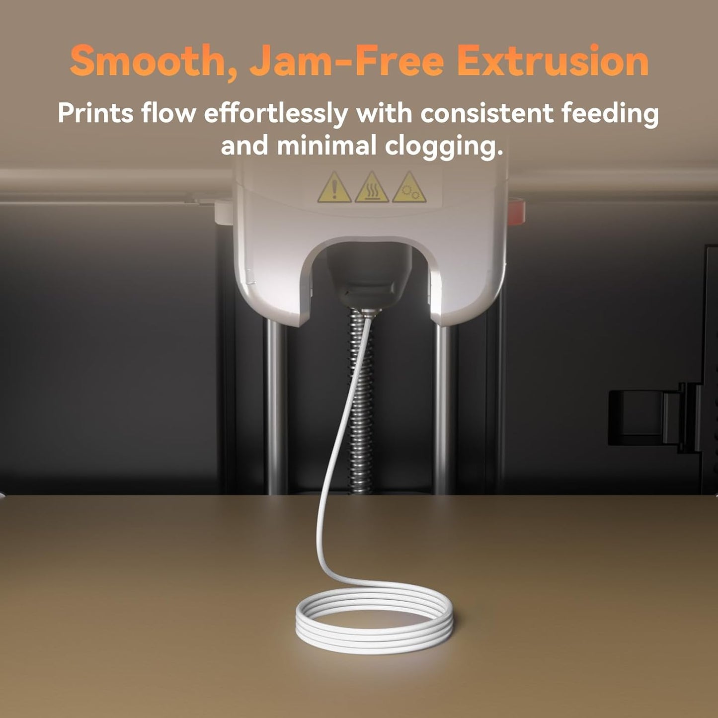 FLASHFORGE PLA Filament 1.75mm +/- 0.02mm, Matte White 3D Printer Filament 1kg (2.2lbs) Spool, Excellent Printing Performance, Easy to Use for Most FDM 3D Printers