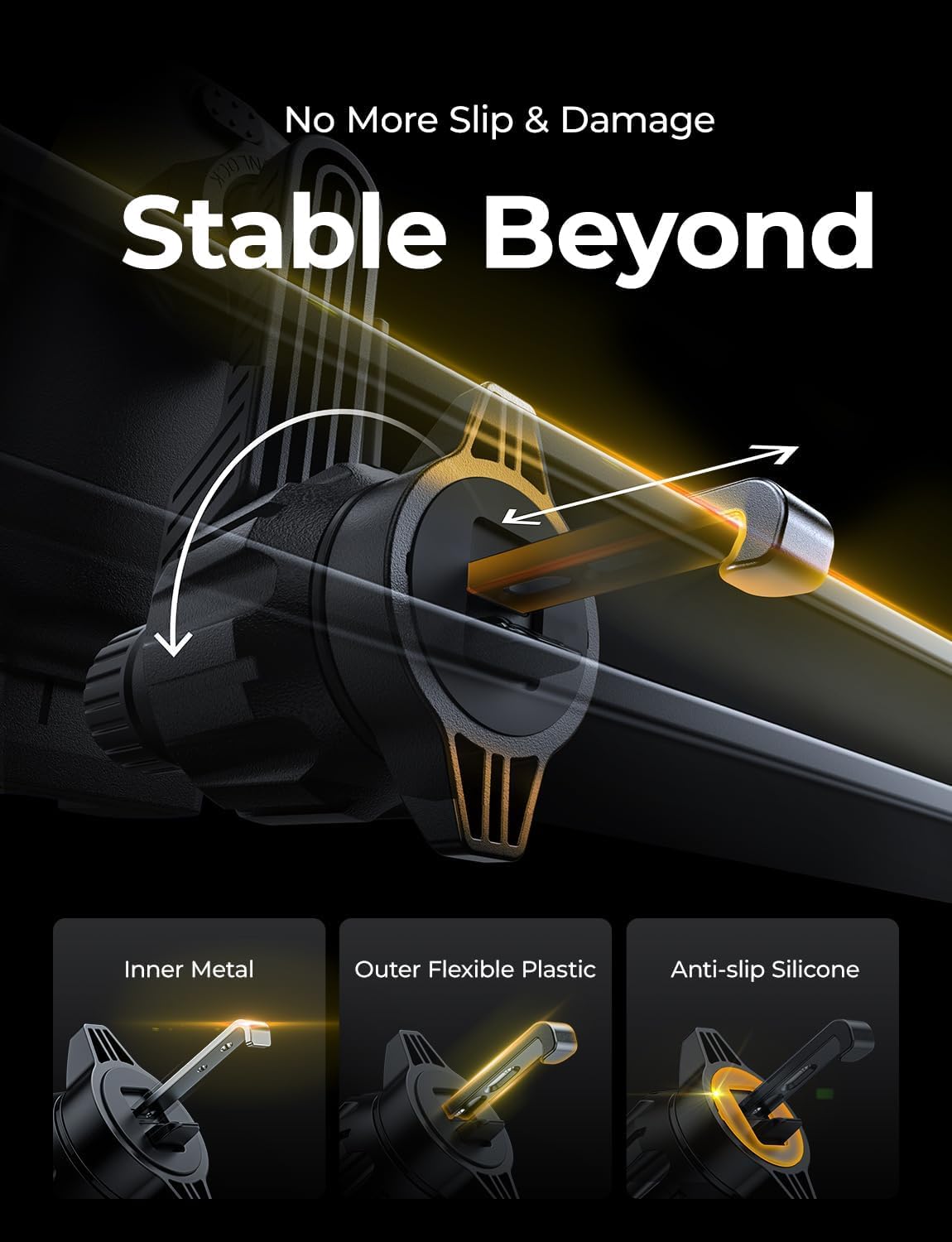 LISEN Phone Mount for Car Vent [Never Blocking] Rotatable Car Phone Holder Air Vent Clip 2024 Hands Free Cell Phone Car Mount for iPhone 16 Pro Max Plus 15 14 13 Samsung Android, Pink