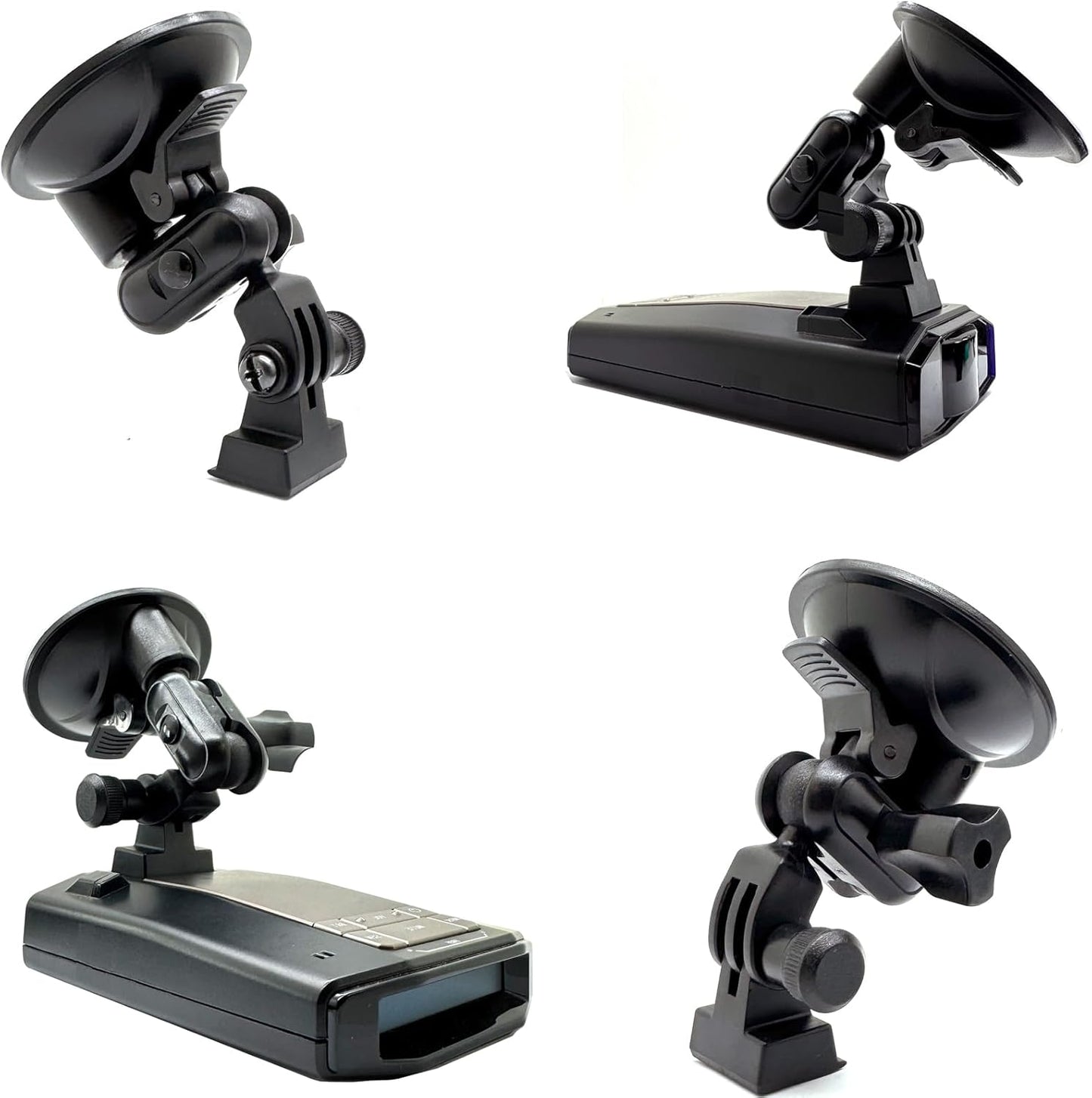 Ehnanced Dual Ball Joint Suction Cup w/Magnetic Cradle for Max 3 4 Max360C Max 360 IX IXc Redline EX GT360 DualPro RADi700 Radar Detectors (EZ Magnet Dock Compatible)