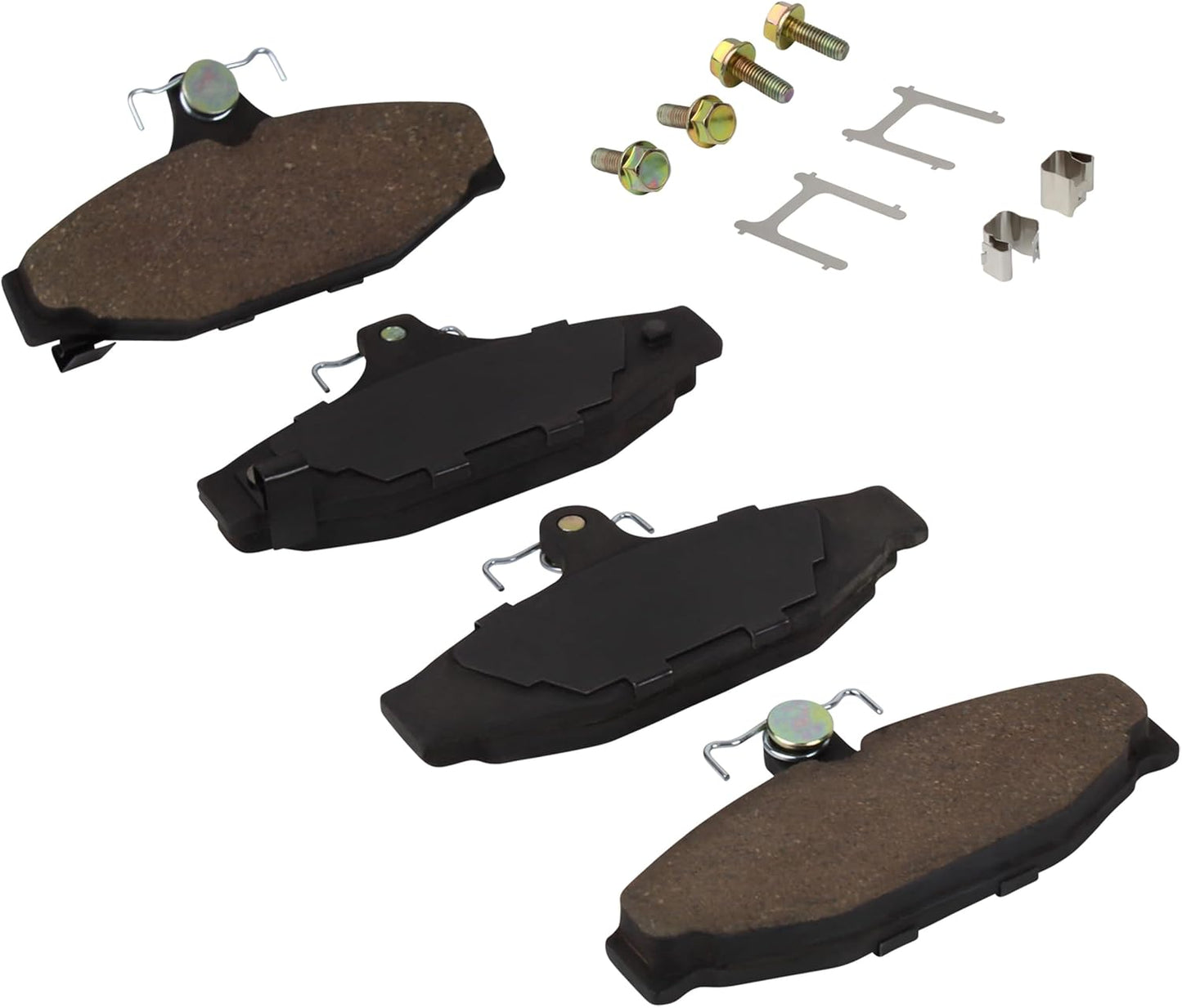 Premium Semi-Metallic Rear Brake Pads (1001-0413M) Compatible with Chevrolet Camaro 1989-1997, Chevrolet Corvette 1988-1996, Pontiac Firebird 1989-1997, Shelby Series 1 1999-2000