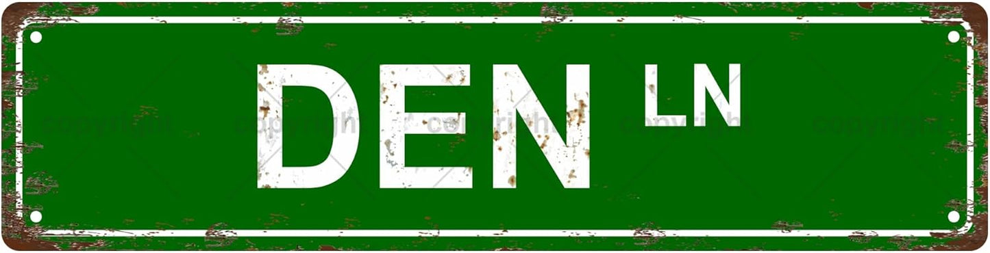 DEN LN Space Vintage Metal Tin Sign, Street Sign, Home Decor, Room Decor, Wall Decor, Bathroom Decor, Bar Decor, Cafe Decor, Garage Decor, 16 x 4 Inch