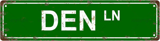 DEN LN Space Vintage Metal Tin Sign, Street Sign, Home Decor, Room Decor, Wall Decor, Bathroom Decor, Bar Decor, Cafe Decor, Garage Decor, 16 x 4 Inch