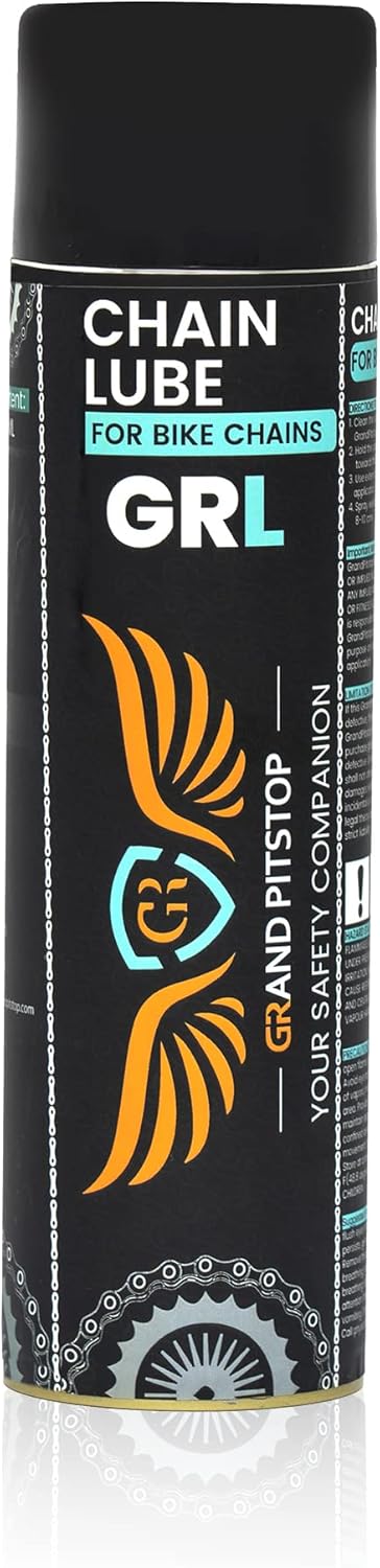 Grand Pitstop All-Weather Motorcycle Chain Lube - Premium Motorbike Chain Lubricant Spray - Formulated for All Weather Conditions for All Bikes (500 ml)