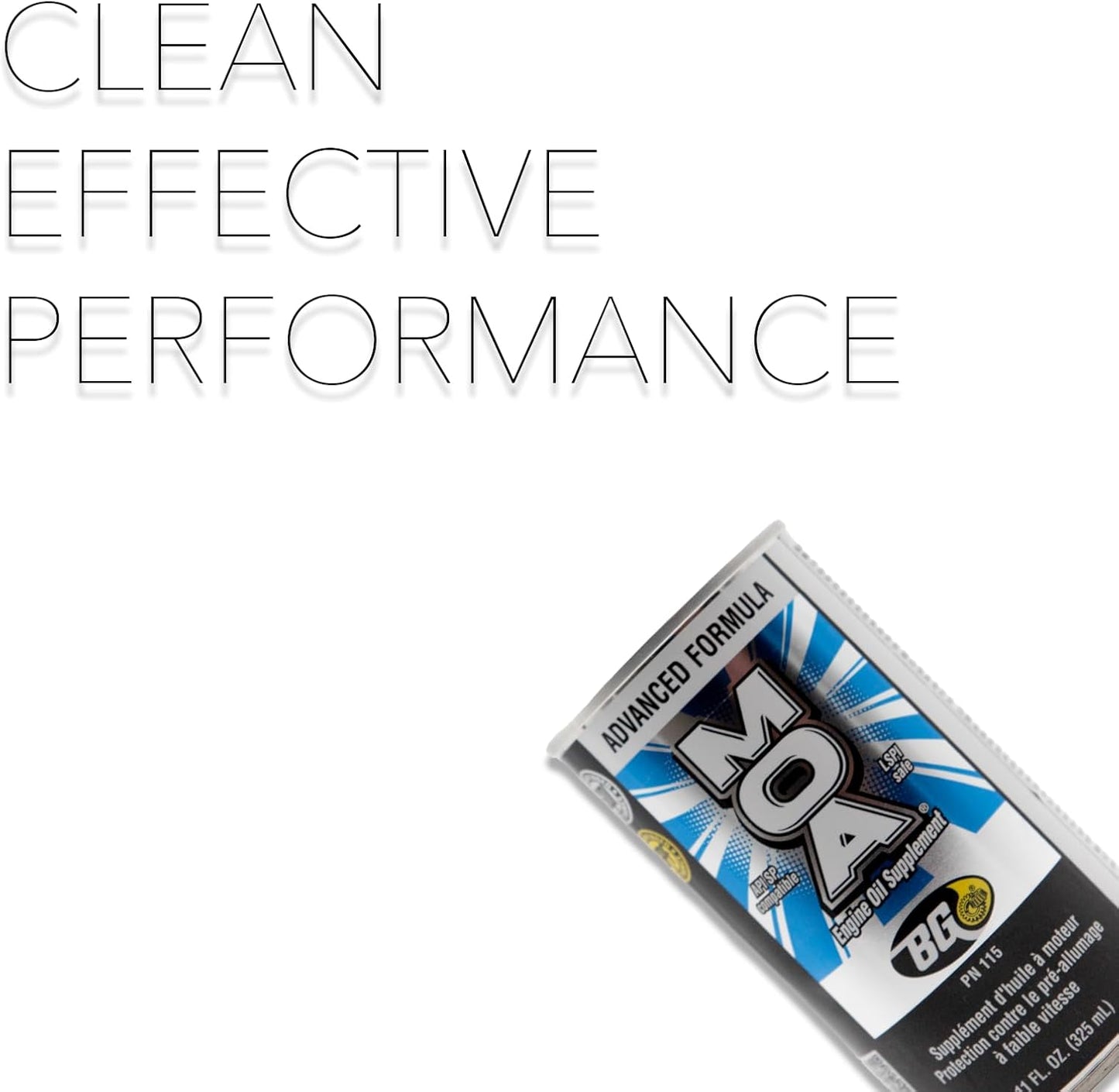 2 cans of BG Motor Oil Additive MOA