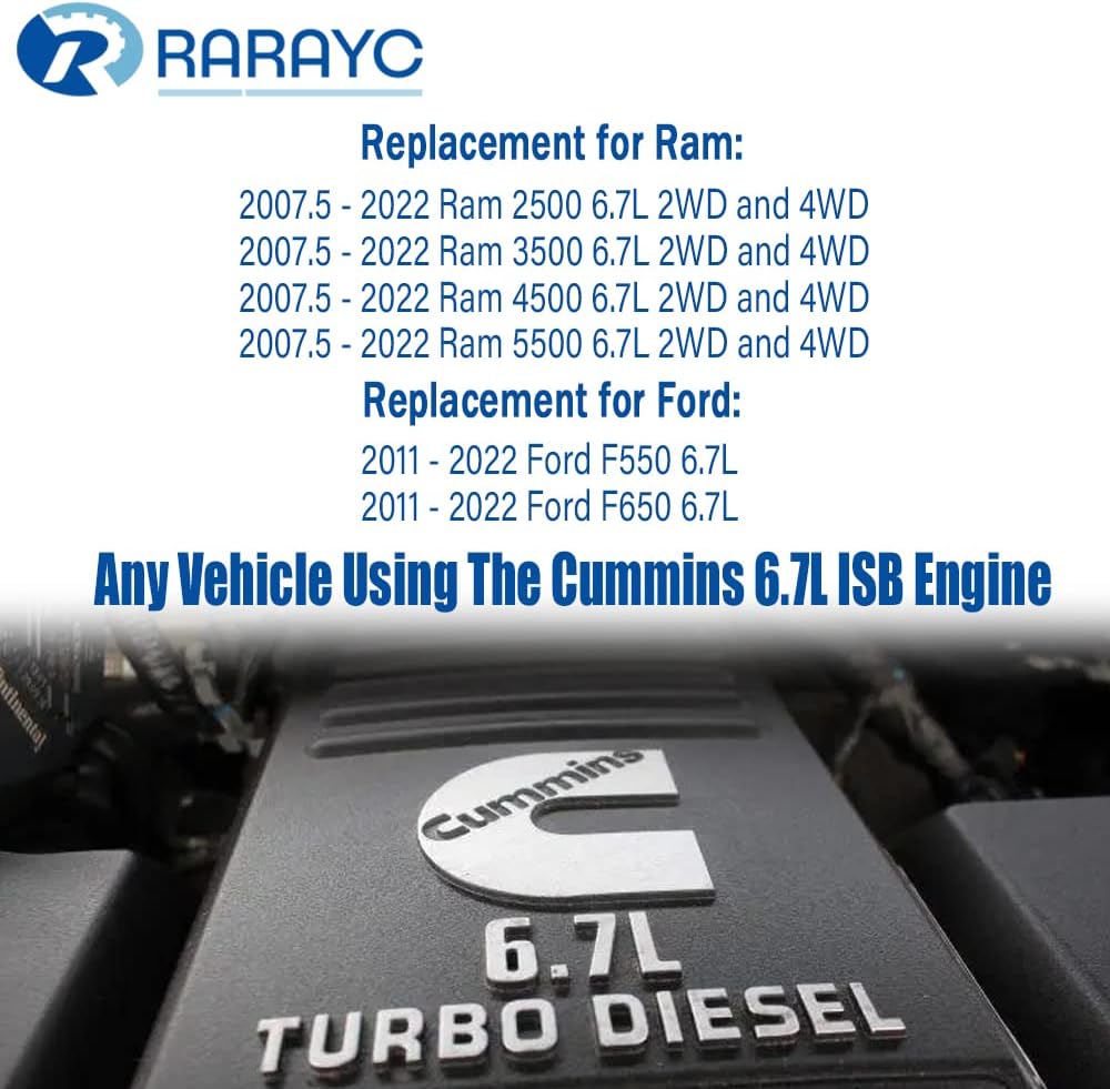Crankcase Breather Filter, Crankcase Ventilation Filter Replacement for Ram 2500 3500 4500 5500 and All Cummins 6.7L ISB Engine Replaces # CV52001, 68002433AA, 68002433AB