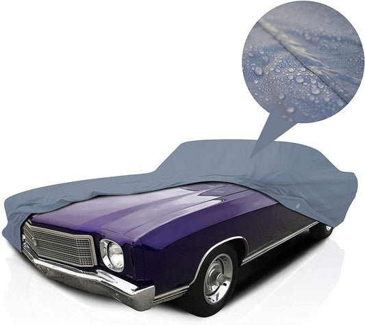 Supreme Full Car Cover – for Pontiac Tempest 1964 1965 1966 1967 Coupe 2-Door Semi Custom Fit Waterproof Full Coverage All Weather Windproof Dust Proof Indoor Outdoor Automobile