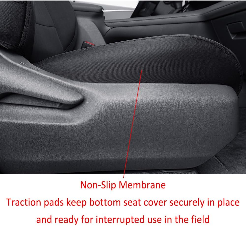 EKR Sienna Seat Covers for 2021 2022 2023 2024 2025 Toyota Sienna LE, XLE,8 Seats,2nd Row 4/2/4 Split,Waterproof Seat Covers Full Set for Trucks,Car Seat Protectors - Three Row,Neoprene (Black)