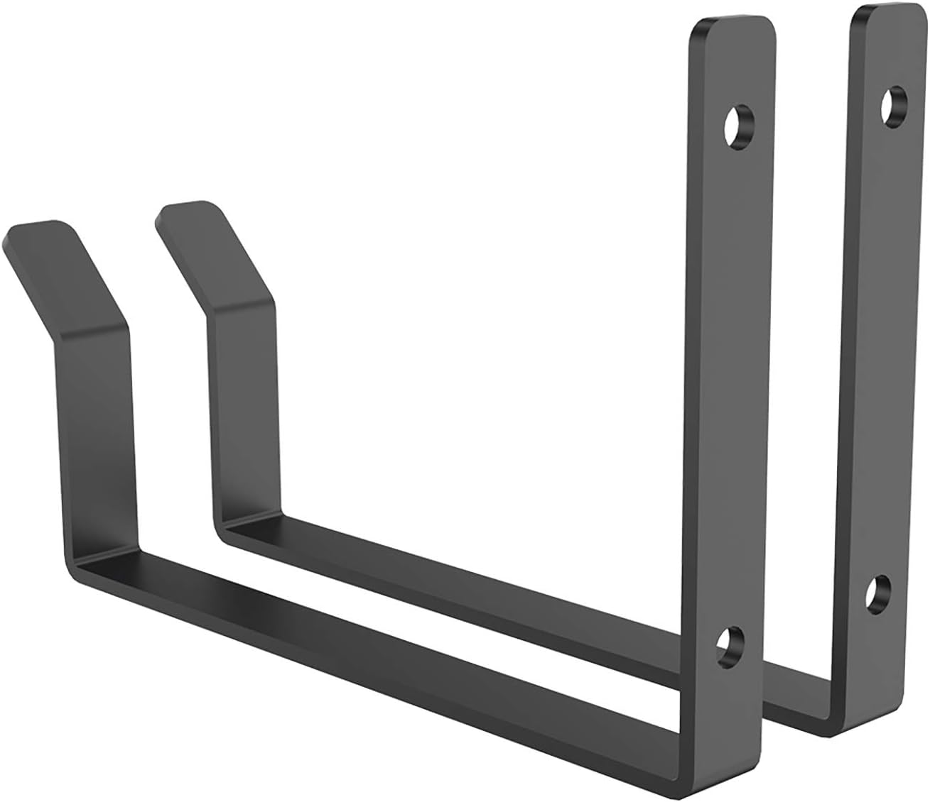 FLEXIMOUNTS 2 Pack Add On Storage Utility Hook Accessory for Garage Ceiling Rack, Max Weight Capacity up to 35lbs, Black