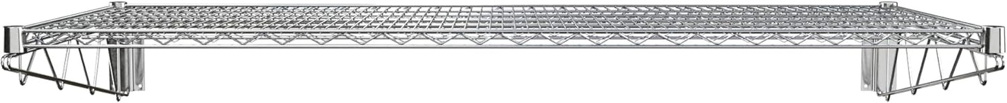 24" x 60" Chrome Wire Wall Mount Shelf