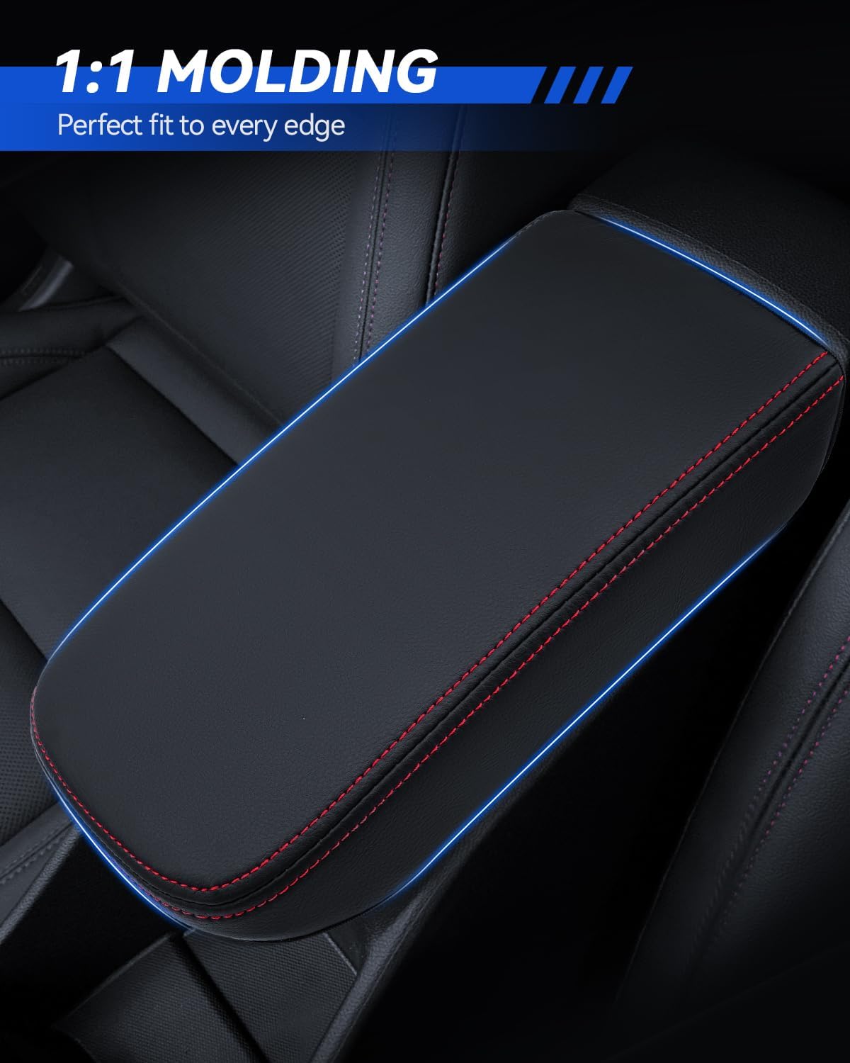 Armrest Cover for 2024 2025 Chevy Trax (LS, 1RS, LT, 2RS, ACTIV) Accessories Center Console Middle Lid Pad Protector for Car Elbow Rest