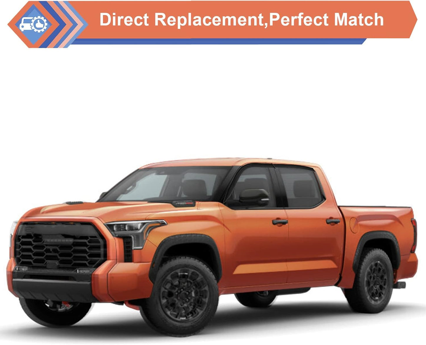 ZONFANT Window Rain Guards, Side Window Deflectors, Sun Visor Rain Vent Window Guards (4 Pcs) Compatible with 2022-2023 Tundra