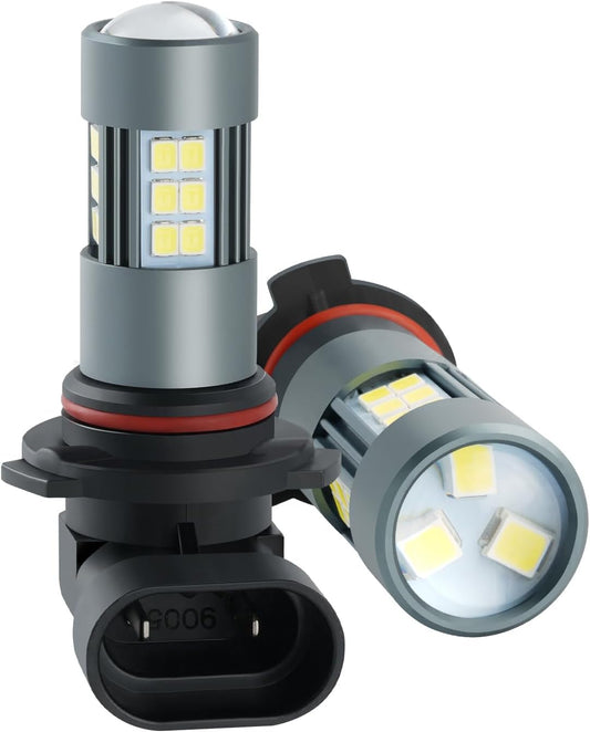 9005 LED Fog Bulbs, Super Bright HB3 LED Fog Light 6500K Cool White, Pack of 2