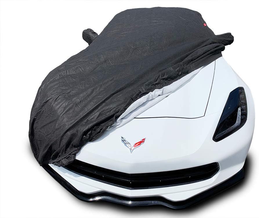 CarsCover Custom Fits for C7 2014-2019 Chevy Corvette Stingray Z51/Z06/Grand Sport Car Cover for 5 Layer Ultrashield Black