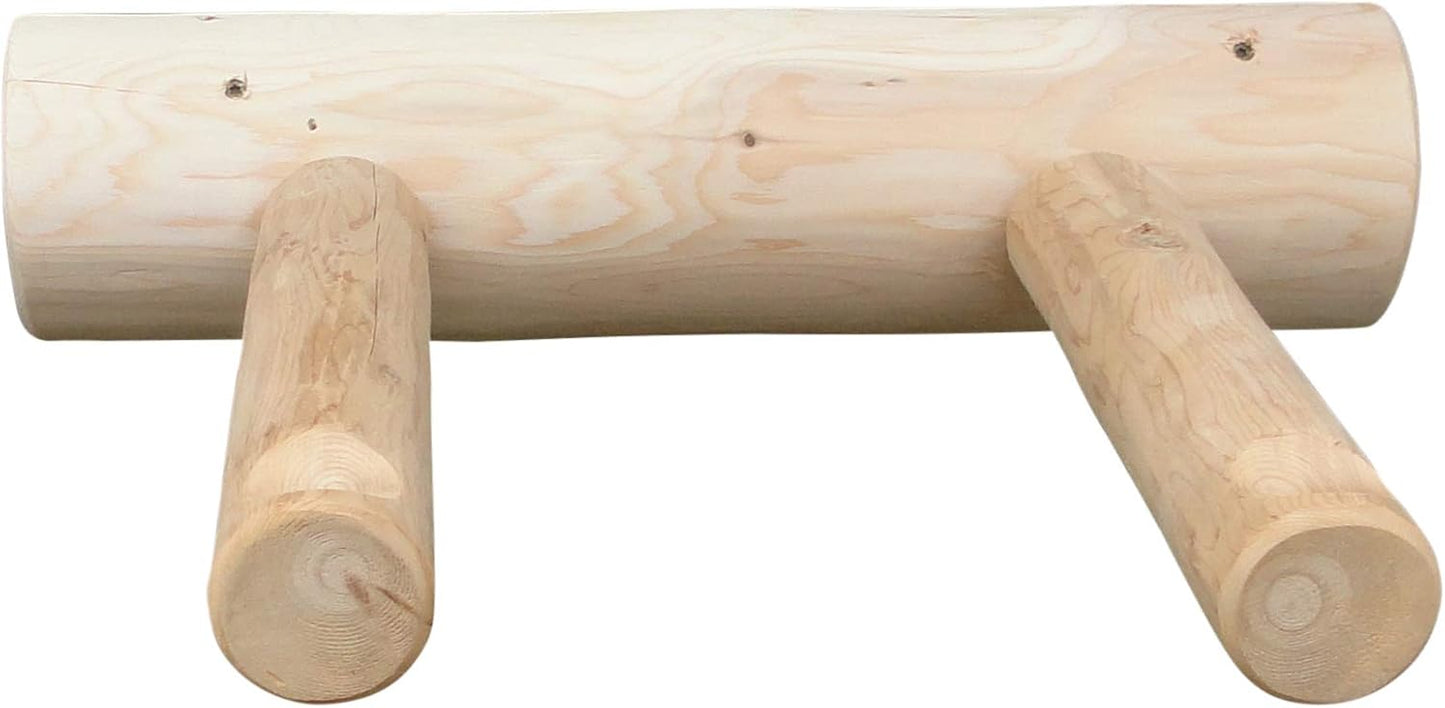 1-Place Wall-Mounted Bike Log Rack, Road Bike Wall Mount Hook, Bicycle Hangers for Garage Wall Racks, Bicycle Hooks for Hanging, Indoor Storage Garage Hooks for Bikes - Natural