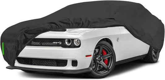 Proadsy Car Cover Custom Fit for Dodge Challenger 2008-2025, Windproof Waterproof All Weather Protection, Sun Rain Dust Snow Outdoor Cover