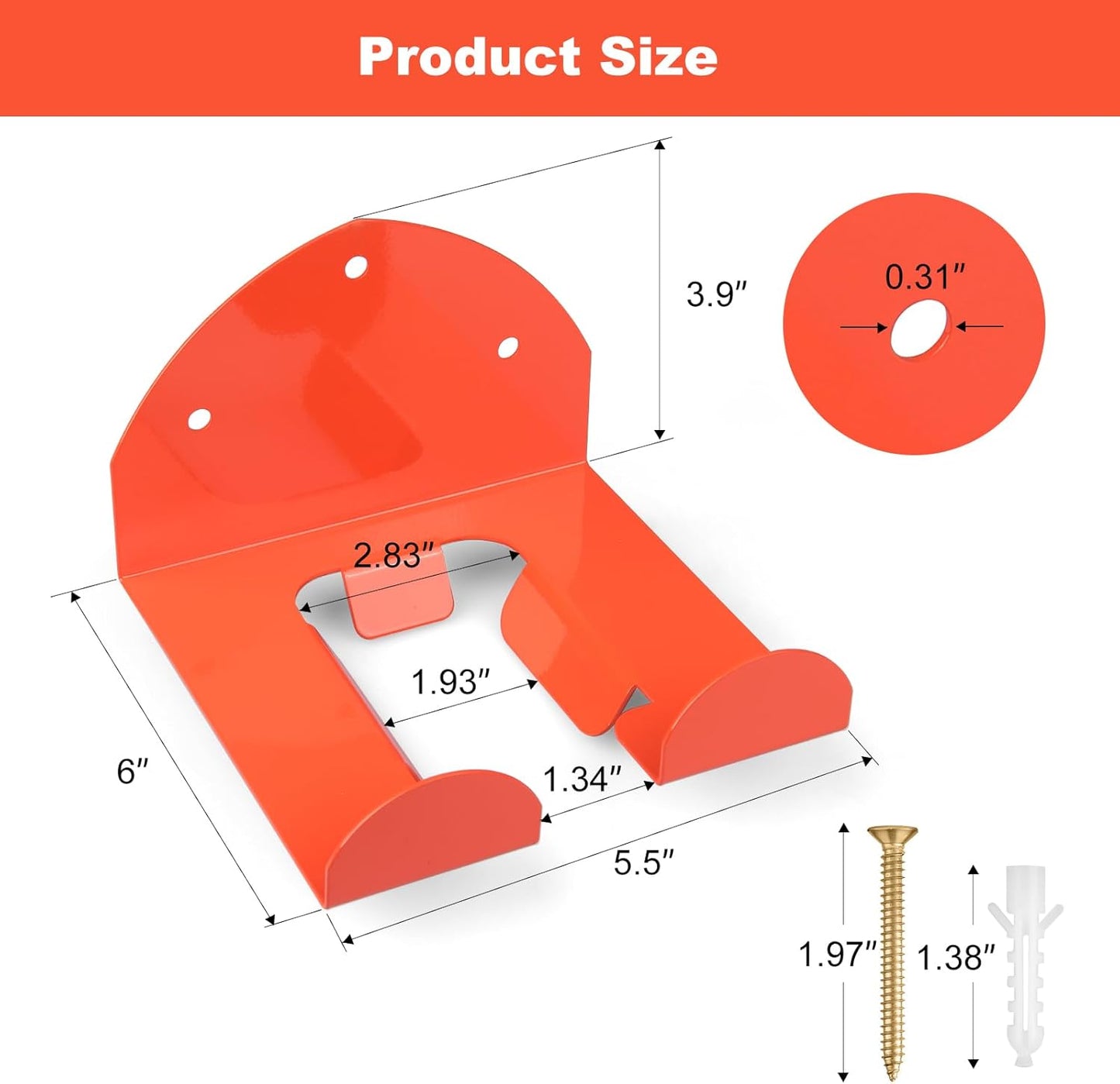 Weedeater Hanger,Trimmer Rack Heavy Duty Wall Mount for Weed Eater, Grass Trimmer, Hedge Trimmer – Garage Storage Organizer, Space-Saving Tool Holder