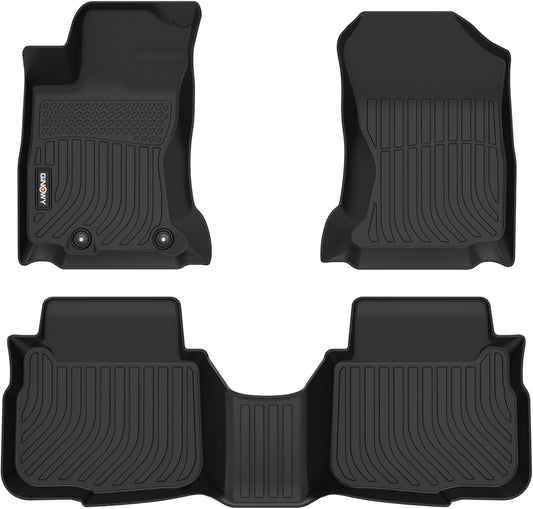 GINOWY-Floor Mats for Subaru Outback/Legacy 2020-2025, TPE All Weather Protection Floor Liners for Outback 2024, Automotive Rubber Car Mats Accessories, Black