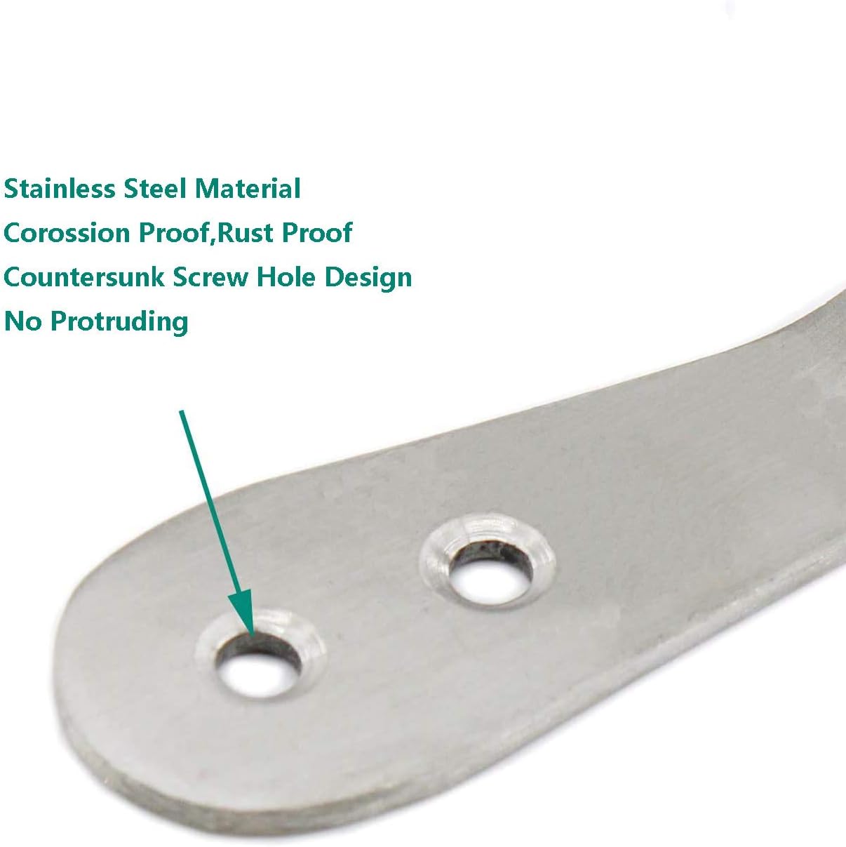 Stainless Steel Coat Hooks - Heavy Duty Wall Mounted Hanger Hooks for Towels, Keys, Hats - Indoor & Outdoor Use - 8 Pack