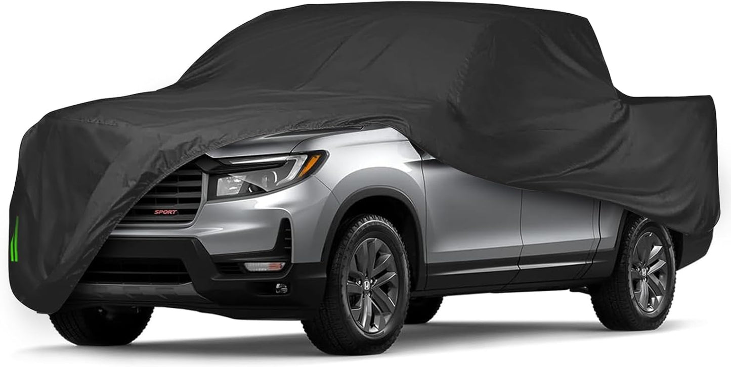 Proadsy 2025 Upgrade Car Cover Custom Fit for Honda Ridgeline 2017-2025, Waterproof All Weather for Automobiles, Full Exterior Cover Rain Snow Sun Protector Indoor Outdoor Car Cover