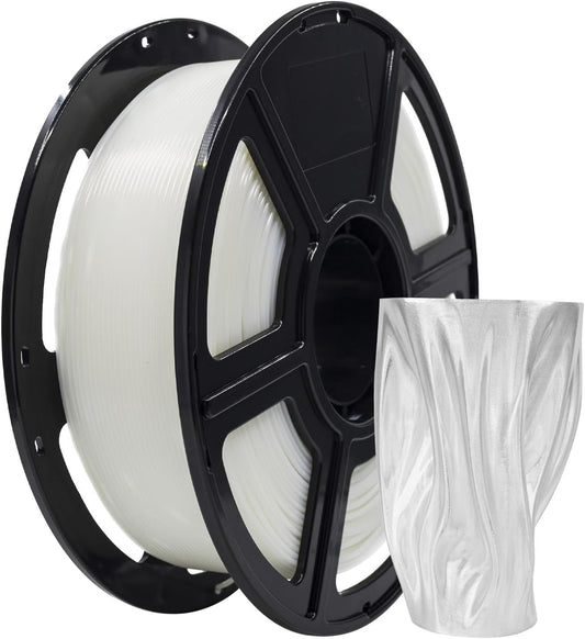 FLASHFORGE PLA Filament 1.75mm, 3D Printer Filament 1kg (2.2lbs) Spool, Dimensional Accuracy +/- 0.02mm, 3D Printing Filament Easy to Use and Fits for Most FDM 3D Printers (Natural)