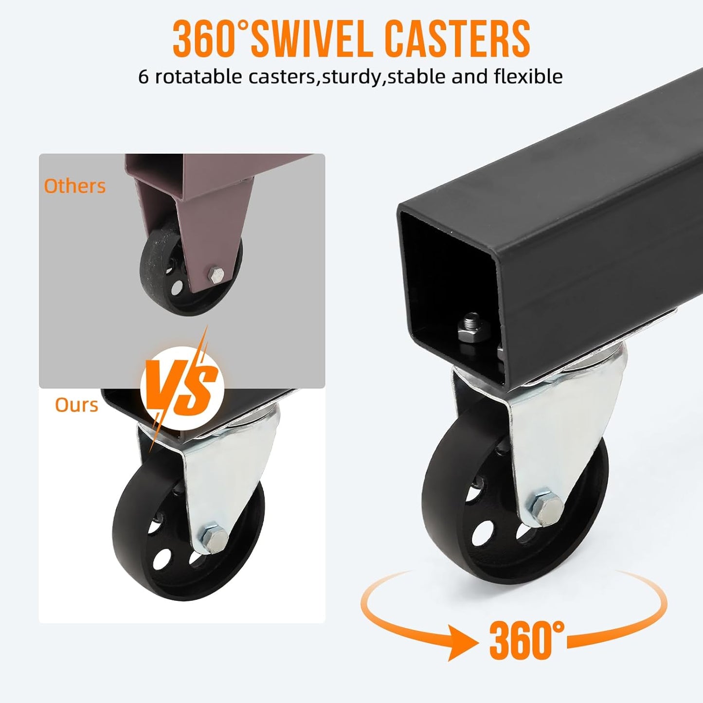 Engine Hoist with Lever, 2 Ton 4000 Lbs Heavy Duty Folding Cherry Picker Engine Lift Hydraulic Tilting Engine Shop Crane with 6 Iron Caster Wheels Telescopic Boom Hitch,Black