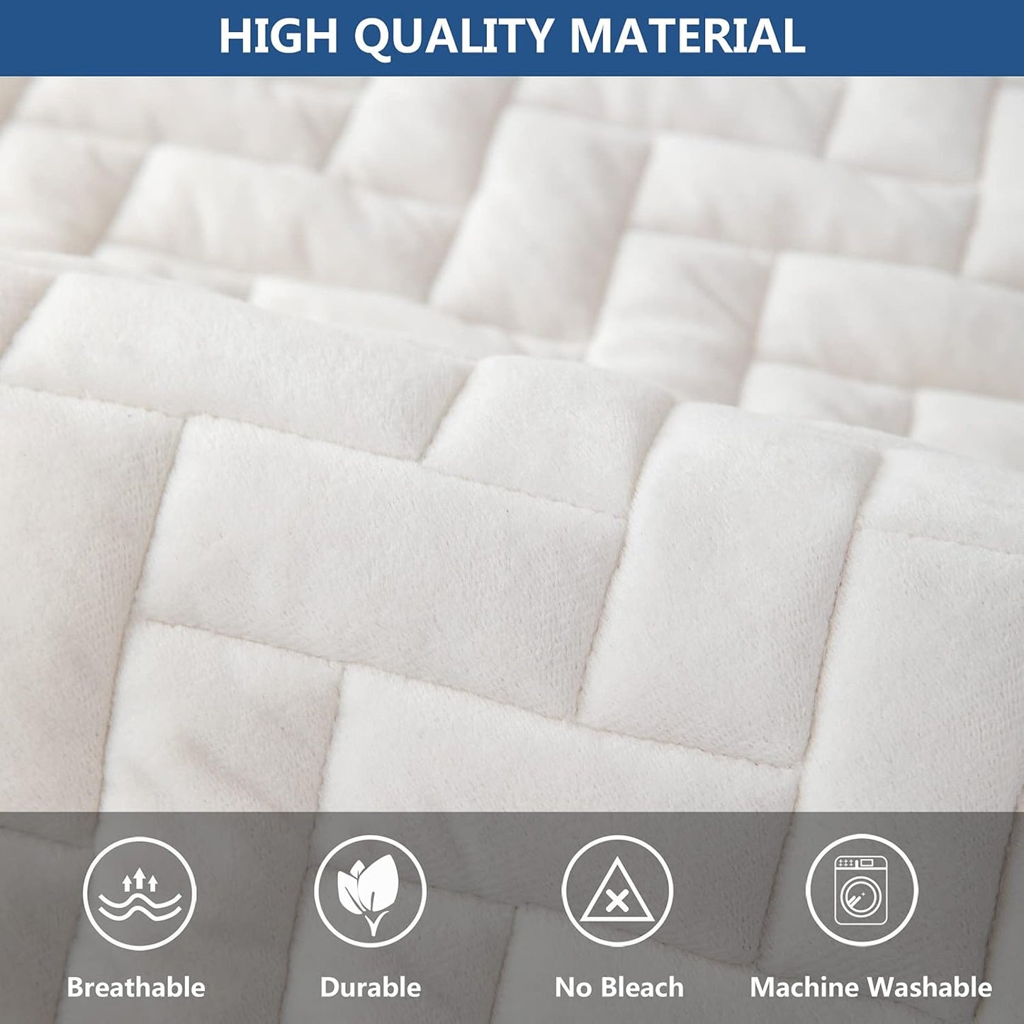 Eismodra Couch Cover,Sectional Couch Covers,Sofa Covers for 3 Cushion Couch,Anti-Slip Sofa Slipcovers for Dogs Cats Kids Loveseat Recliner L Shaped Armrest Backrest,White 36''x82''(Only 1 Piece)