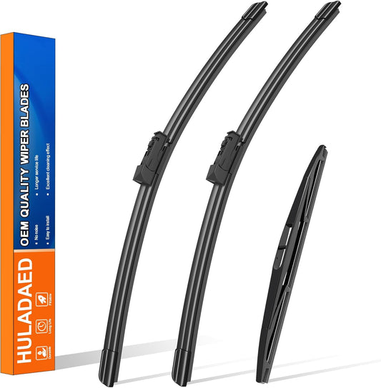 HULADAED® 26'' 20'' 14'' Windshield Wipers Replacement for Ascent 2023 2022 2021 2020 2019,Silicone Front Rear Wiper blades for MY Car-All Weather & Quiet(3 PACK)