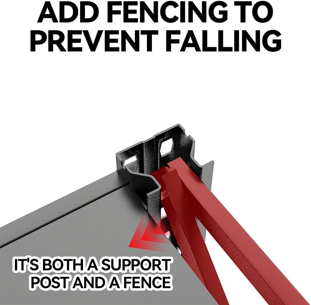 4200LBS Metal Garage Shelving, Strong Load Bearing Heavy Duty Shelves, Industrial Steel Shelves, 5 Tier Adjustable Large Shelf Unit, Multifunctional Storage Rack, 67" W×63" H×19.6" D, Black