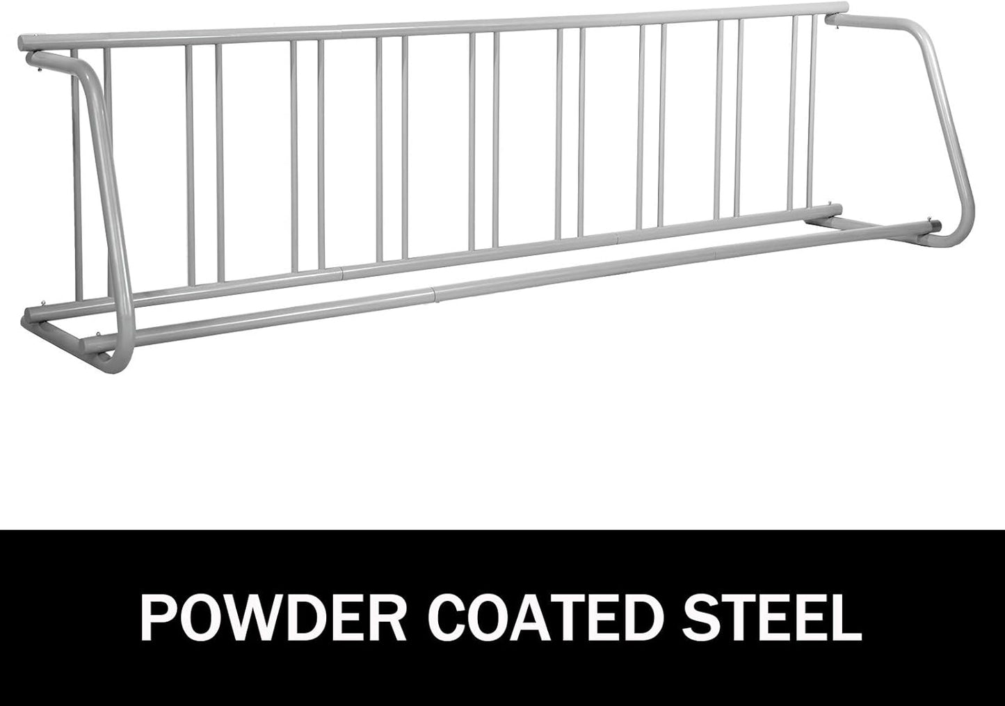 BestEquip 111" Length Floor Bike Rack, 9 Holders All-Steel Grid Bike Rack, Single-Side Storage Stand for Garages Streets Yards