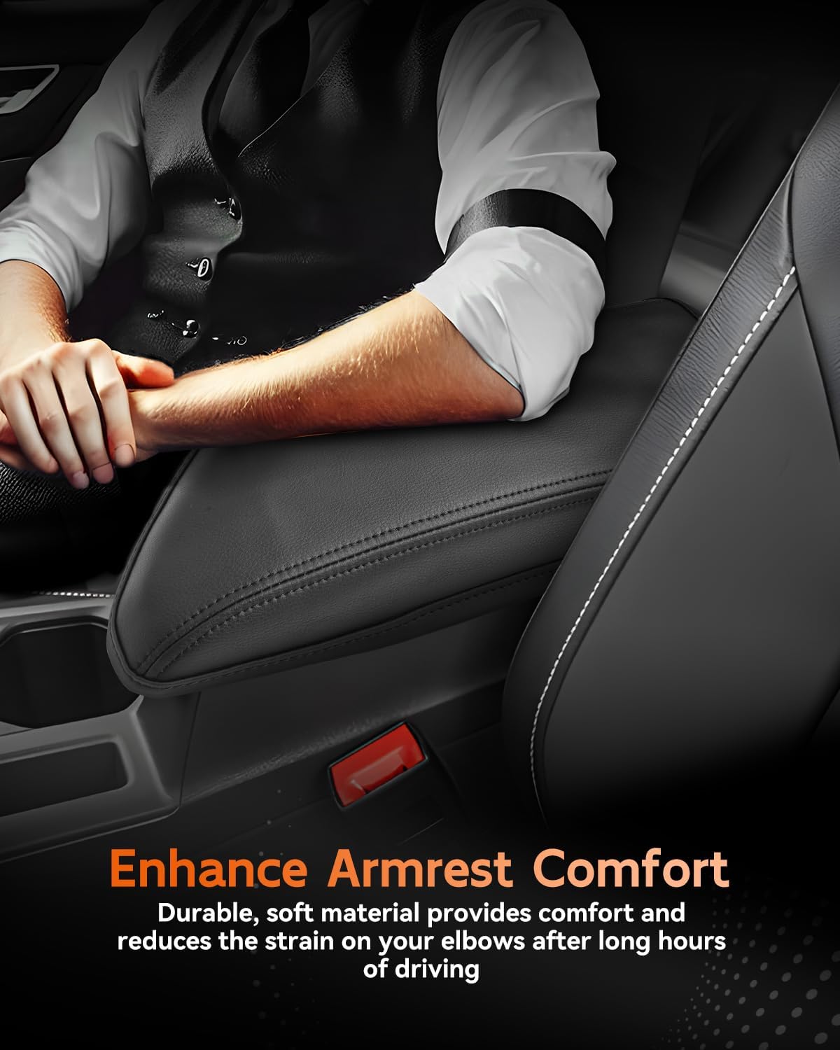 CDEFG for Volkswagen Jetta 2020-2025 Center Console Cover Armrest Box Cover for Jetta (S, Sport, SE, SEL, GLI Autobahn) 2021 2022 2023 2024 2025 Accessories Console Arm Rest Protector