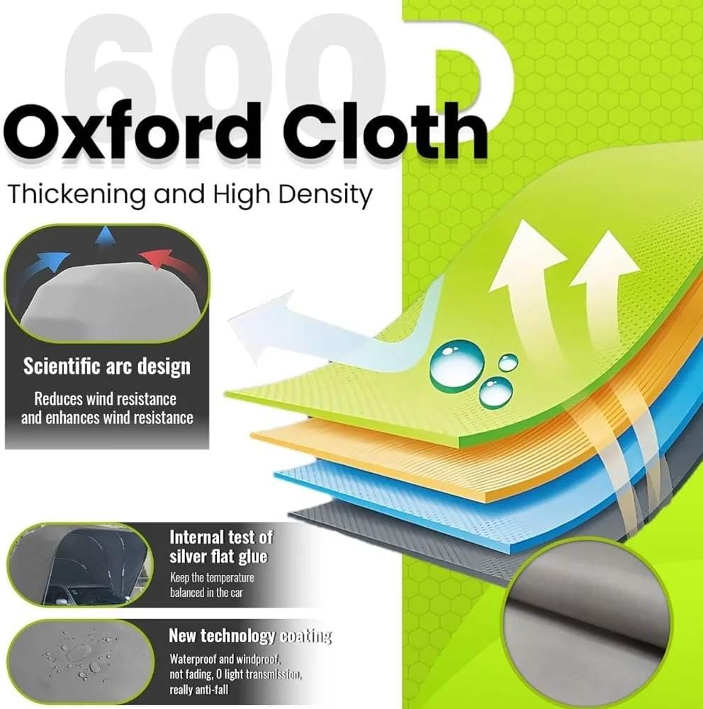 Heavy Duty Stainless Steel Carport, Retractable Car Awning, Semi-Automatic Mobile Folding Garage for Outdoor,Lockable,Durable Shelter,Grey (L5.9 * W2.7 * H2.45m)