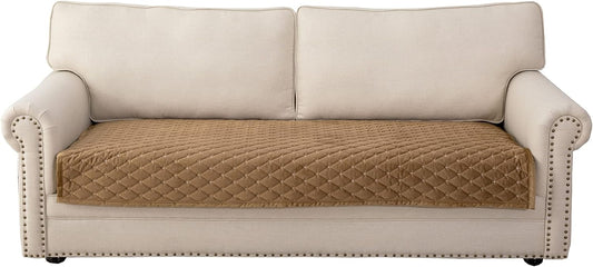 Eismodra Couch Cover,Sectional Couch Covers,Sofa Covers for 3 Cushion Couch,Anti-Slip Sofa Slipcovers for Dogs Cats Kids Loveseat Recliner L Shaped Armrest Backrest,Coffee 43''x82''(Only 1 Piece)