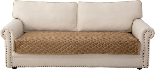 Eismodra Couch Cover,Sectional Couch Covers,Sofa Covers for 3 Cushion Couch,Anti-Slip Sofa Slipcovers for Dogs Cats Kids Loveseat Recliner L Shaped Armrest Backrest,Coffee 36''x63''(Only 1 Piece)