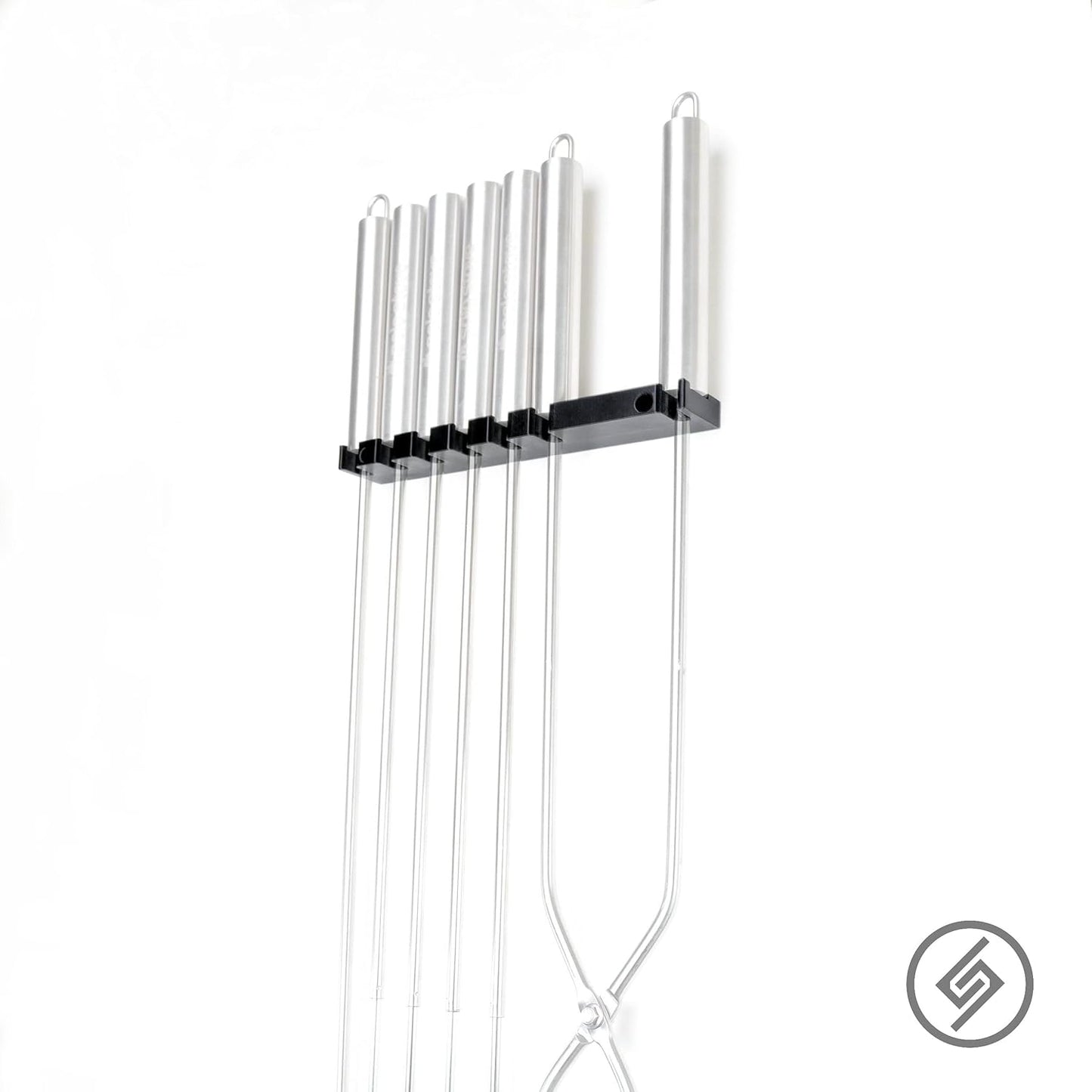 Spartan Mounts Hook Designed for Solo Stove Tools | Camping Backyard Family Campfire Tools Storage Display Rack Fire Hook Mount