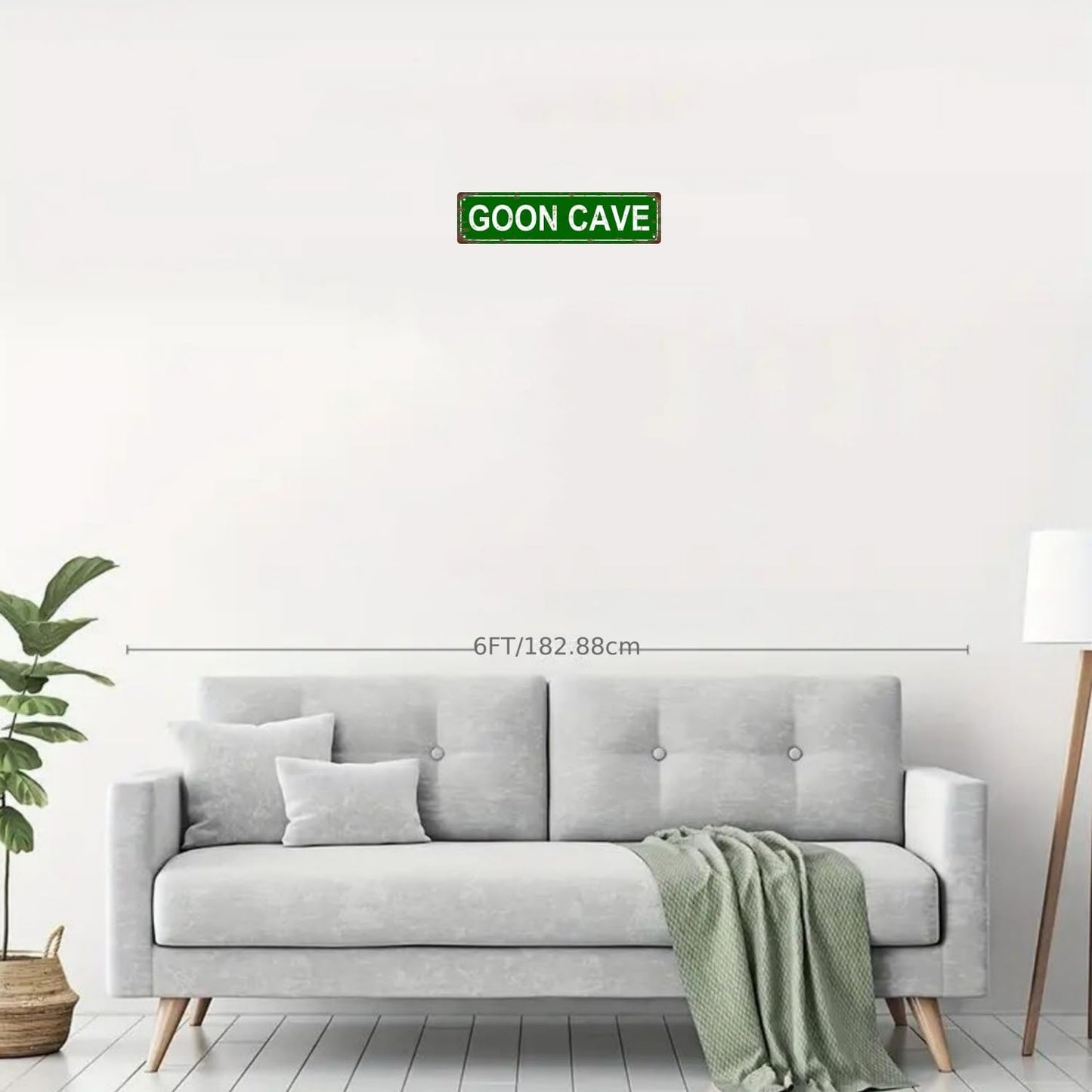 GOON CAVE Space Vintage Metal Tin Sign, Street Sign, Home Decor, Room Decor, Wall Decor, Bathroom Decor, Bar Decor, Cafe Decor, Garage Decor, 16 x 4 Inch