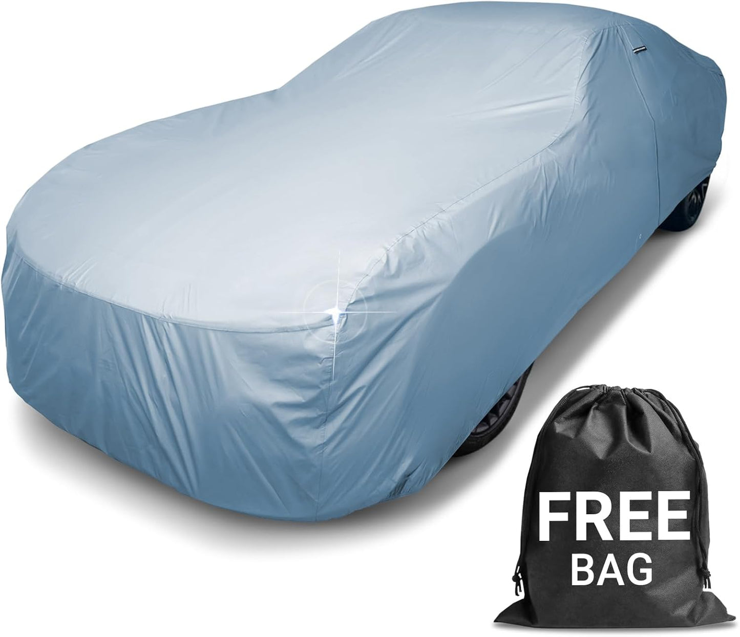 iCarCover Premium Car Cover for 1971-1977 Chevy Vega Heavy Duty Waterproof All Weather Automobiles Custom Fit Indoor Outdoor UV Snow Protection Covers with Straps and Bag