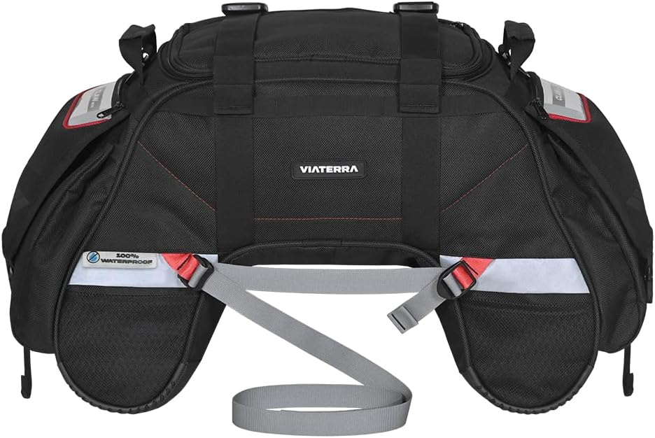 ViaTerra Claw Mini Waterproof Tail Bag | Compatible with Sports & Street Motorbikes | Waterproof