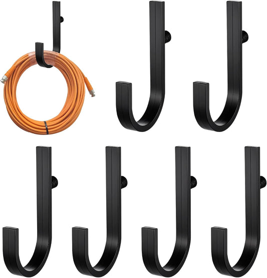 6Pcs Shed Hooks Compatible with Suncast/Craftsman Shed, J-Shape Sheds Shelves Storage Organization Accessories for Garden Garage Hanging Sheds Organization Supplies