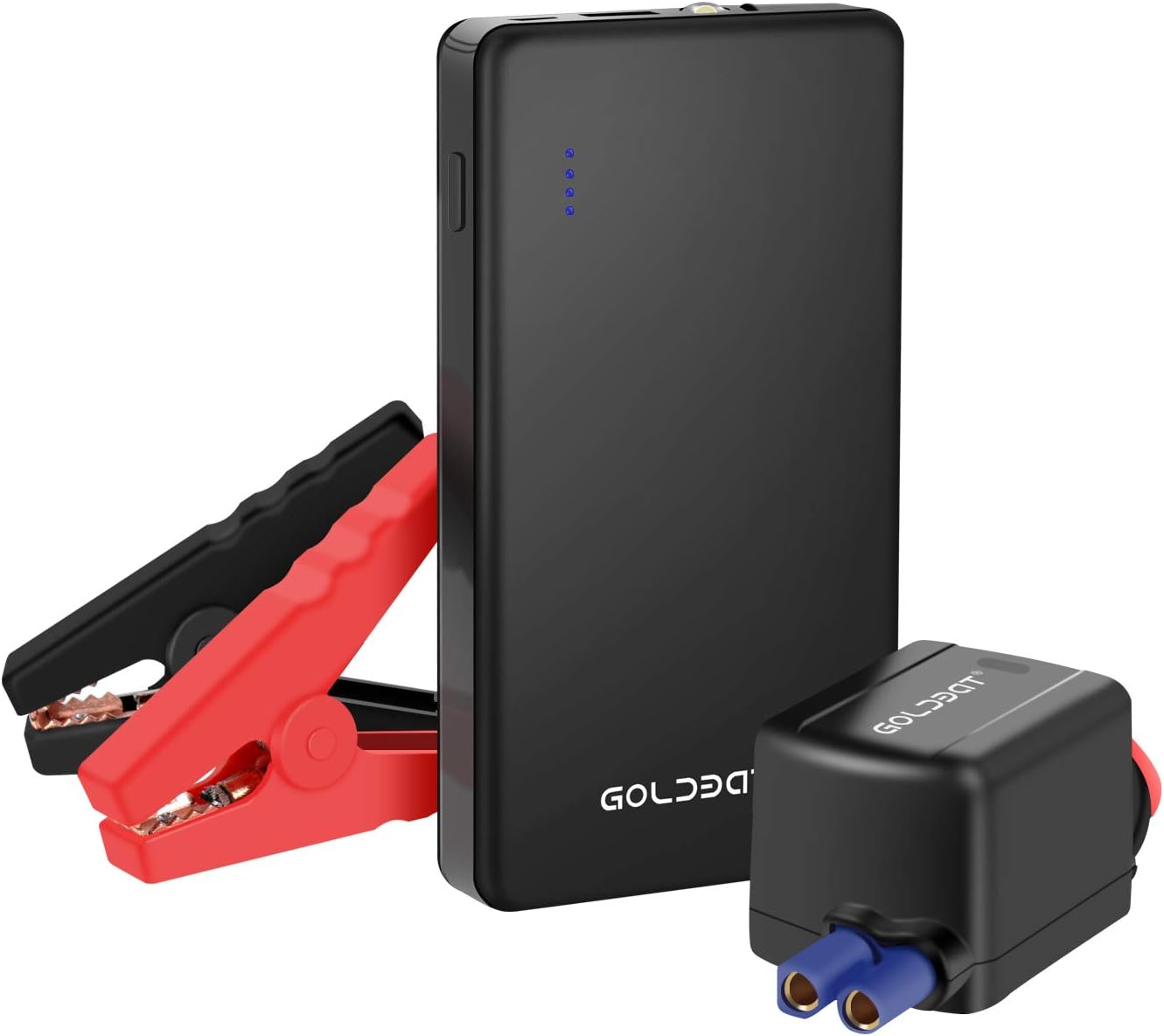 GOLDBAT 700A Peak 12V 8000mAh Car Jump Starter (Up to 4.0L Gas or 2.0L Diesel Engine) Portable Power Pack Auto Battery Booster with LED Light Gift Box Packaging (Black)