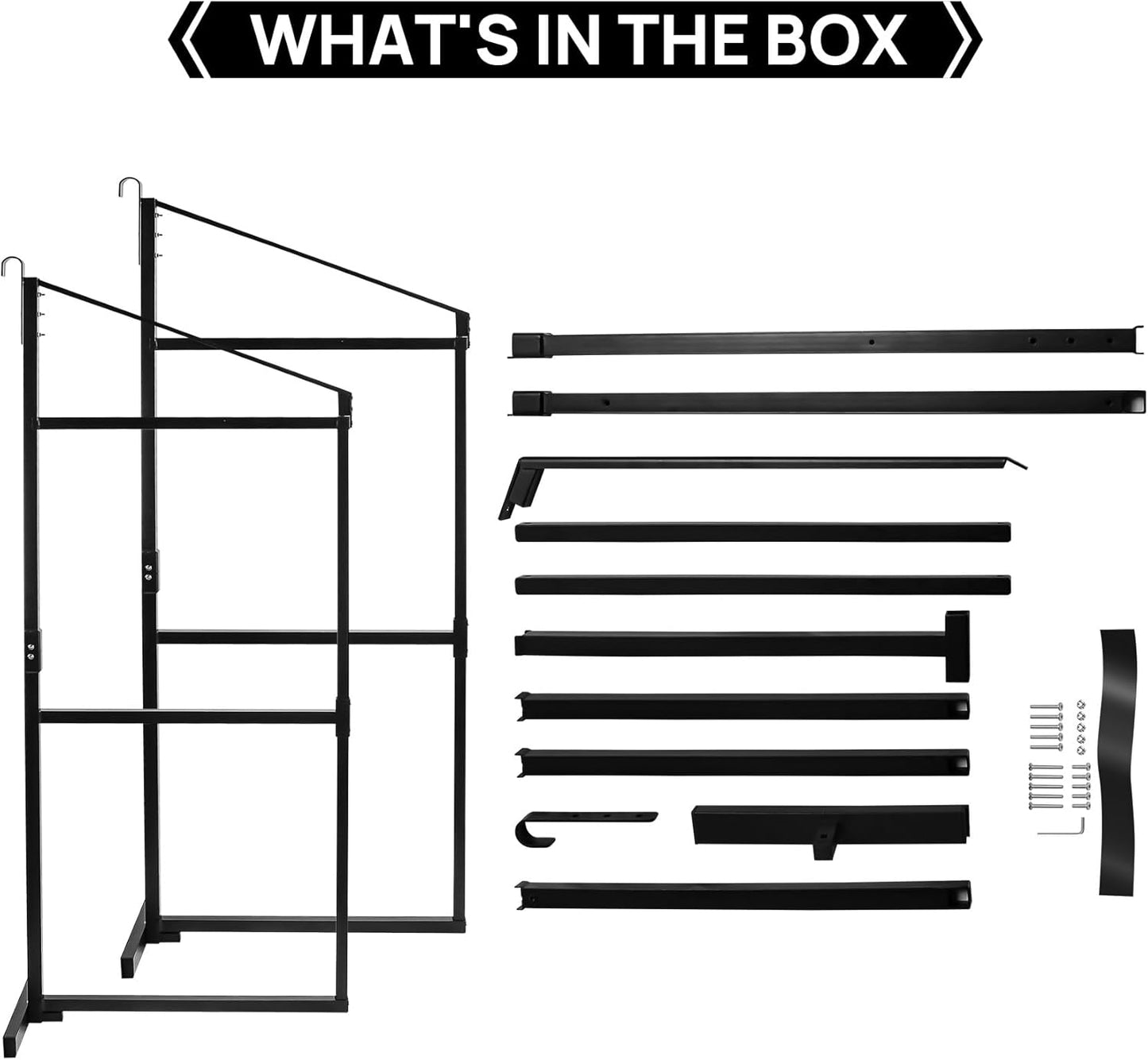 2 Pack Shipping Container Shelving Shelf Capacity up to 1100 lbs, 3 Tiers Shipping Container Hanging Bracket Shelf Rack Shipping Container Accessories for Cargo Storage