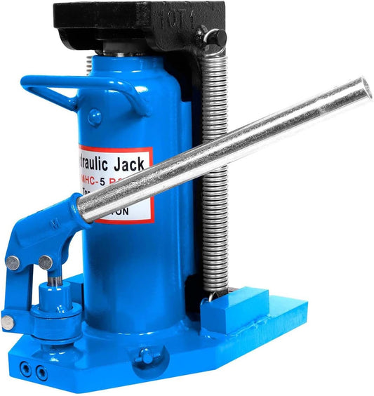 Hydraulic Toe Jack Lift, 10 Tons (Toe) to 20 Tons (Top), Stainless Steel Air Hydraulic Claw Jack with Handle, Hydraulic Jack, Claw Jack, for Garages, Airports, and Factories (Blue - 20 Ton)