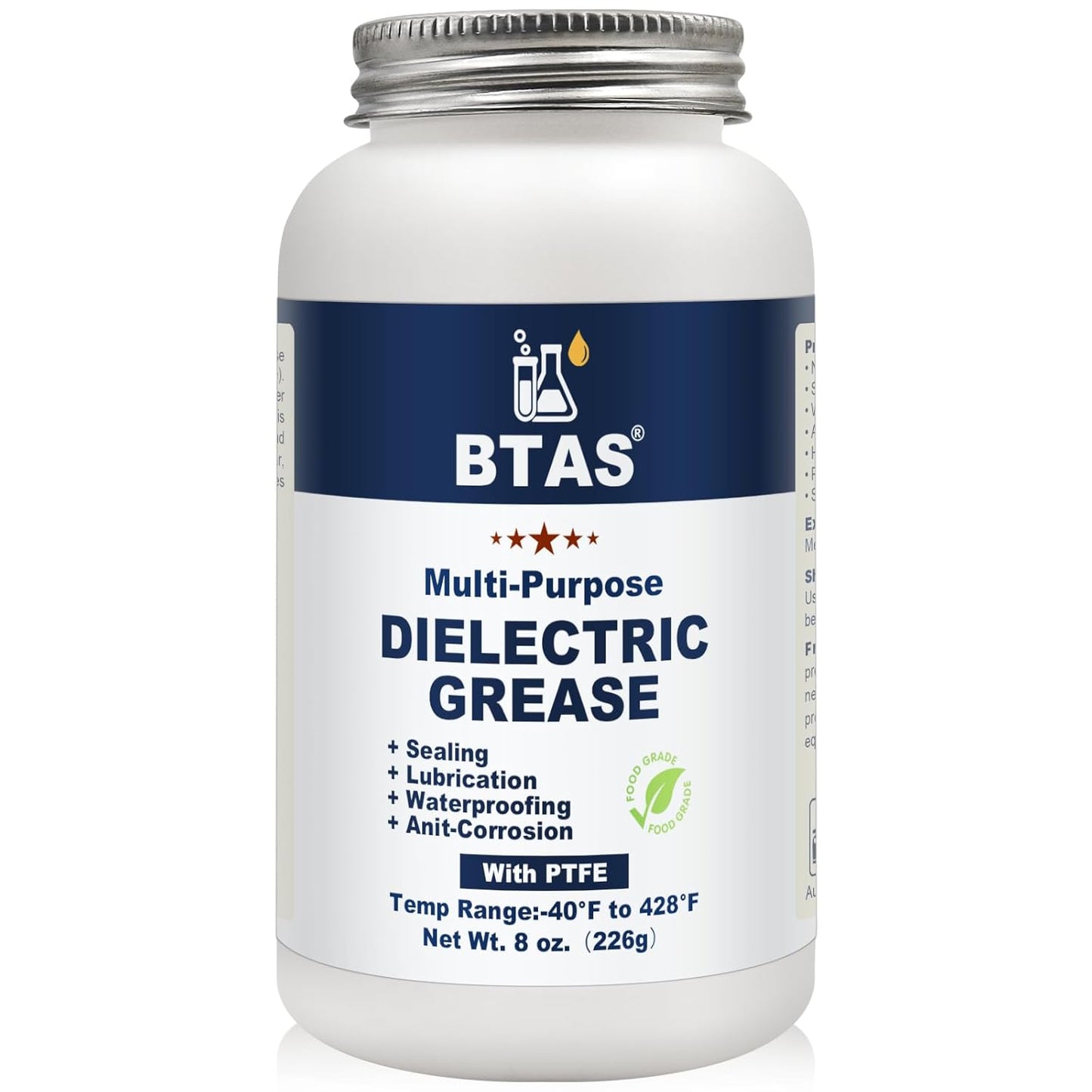 Dielectric Grease for Automotive Electrical Connectors,Car Battery Terminal Spark Plug Boot Corrosion Preventer Electric Silicone Paste,Dialectical Grease of Marine Electronics with PTFE 8 oz