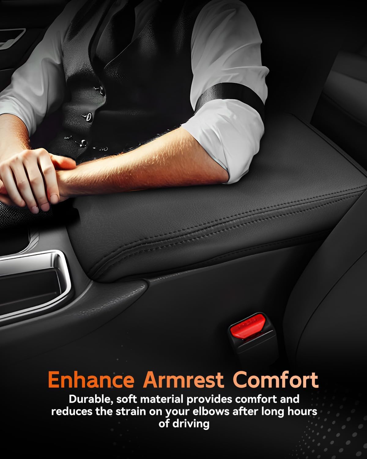 CDEFG for Nissan Sentra 2020-2025 Center Console Cover Armrest Box Cover for Sentra (S, SV, SR) 2020 2021 2022 2023 2024 2025 Accessories Console Arm Rest Protector