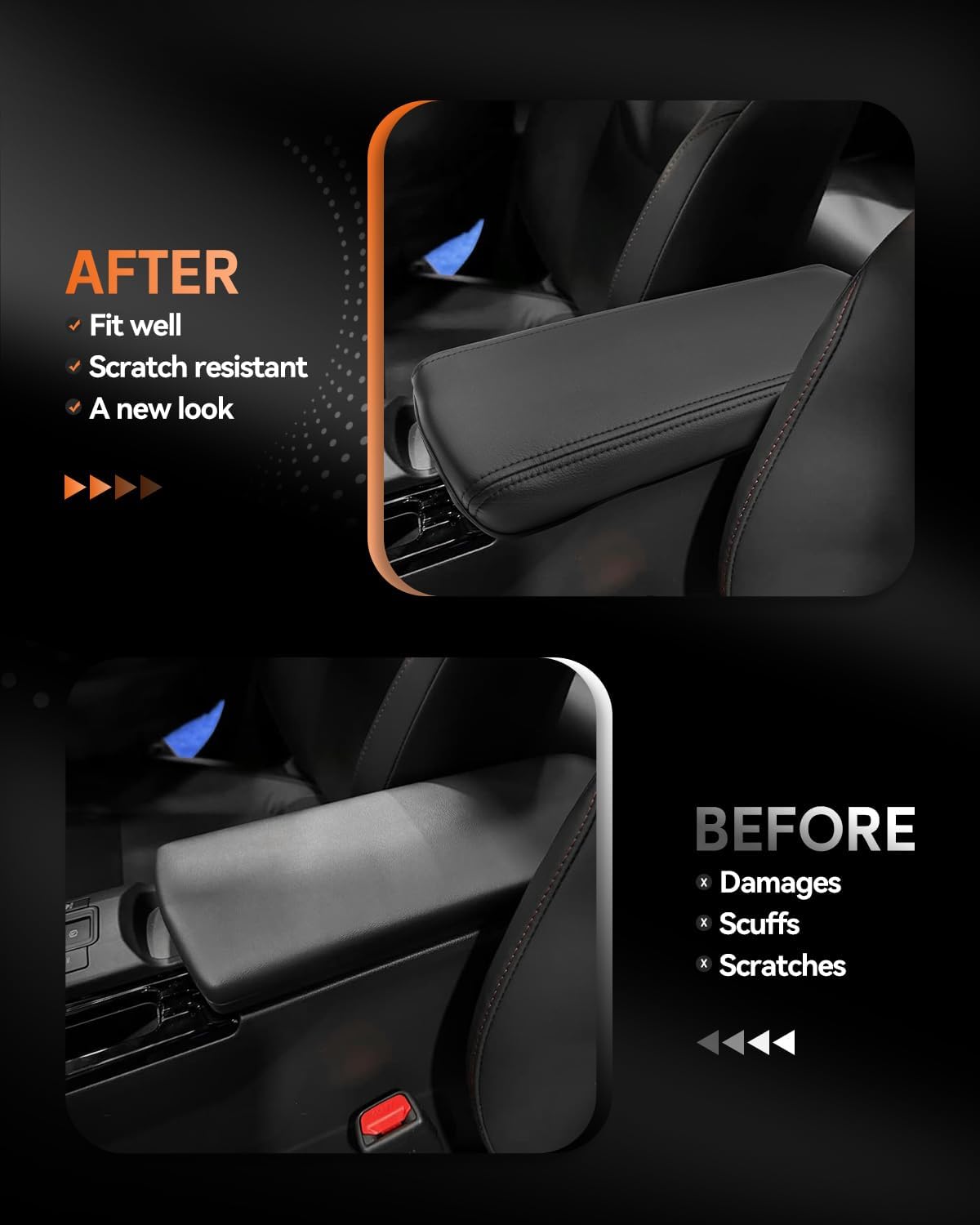 CDEFG for Toyota Prius 2023-2025 2026 Center Console Cover Armrest Box Cover for Prius (LE, XLE, Nightshade Edition, Limited) 2023 2024 2025 Accessories Arm Rest Protector